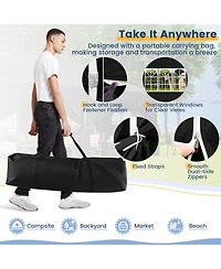 Slickblue 10 x 20 Ft Pop up Canopy with 6 Sidewalls and Windows Carrying Bag for Party Wedding Picnic