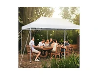 Slickblue 10 x 20 Feet Outdoor Pop-Up Patio Folding Canopy Tent-White