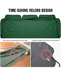 Yescom 77"x43" Replacement Swing Canopy UV30+ 180gsm Porch Top Cover Seat Patio Outdoor