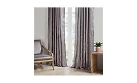 Madison Park Andora Botanical Embroidered Curtain Panel, 50"W x 95"L