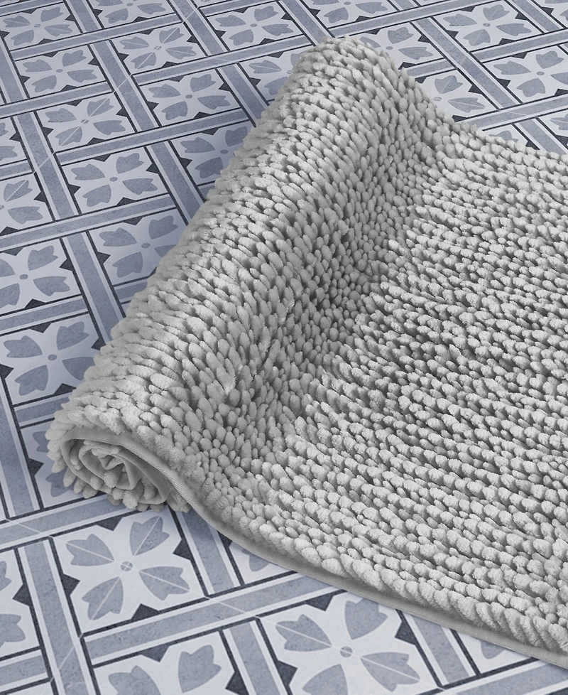 Laura Ashley Butter Chenille Bath Mat, 20" x 34"