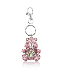 Care Bears Pave 3D Bling Cheer Bear Keychain - Bag Charm, Backpack Accessories, Travel Collectible Gift Keychains
