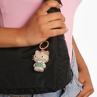 Sanrio Hello Kitty Pave 3D Bling Keychain - Bag Charm, Backpack Accessories, Travel Collectible Gift Keychains