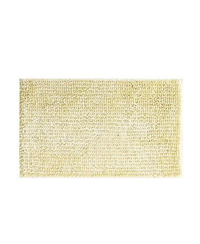 Laura Ashley Butter Chenille Bath Mat, 27" x 45"