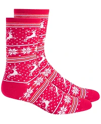 Holiday Lane Women's Crew Socks, Created for Macy's