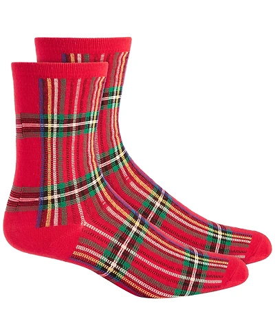 Holiday Lane Women's Crew Socks, Created for Macy's