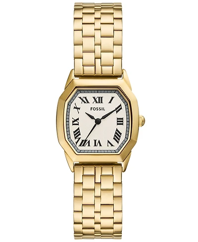 Fossil Women's Harlow Three-Hand Gold-Tone Stainless Steel Watch 27mm