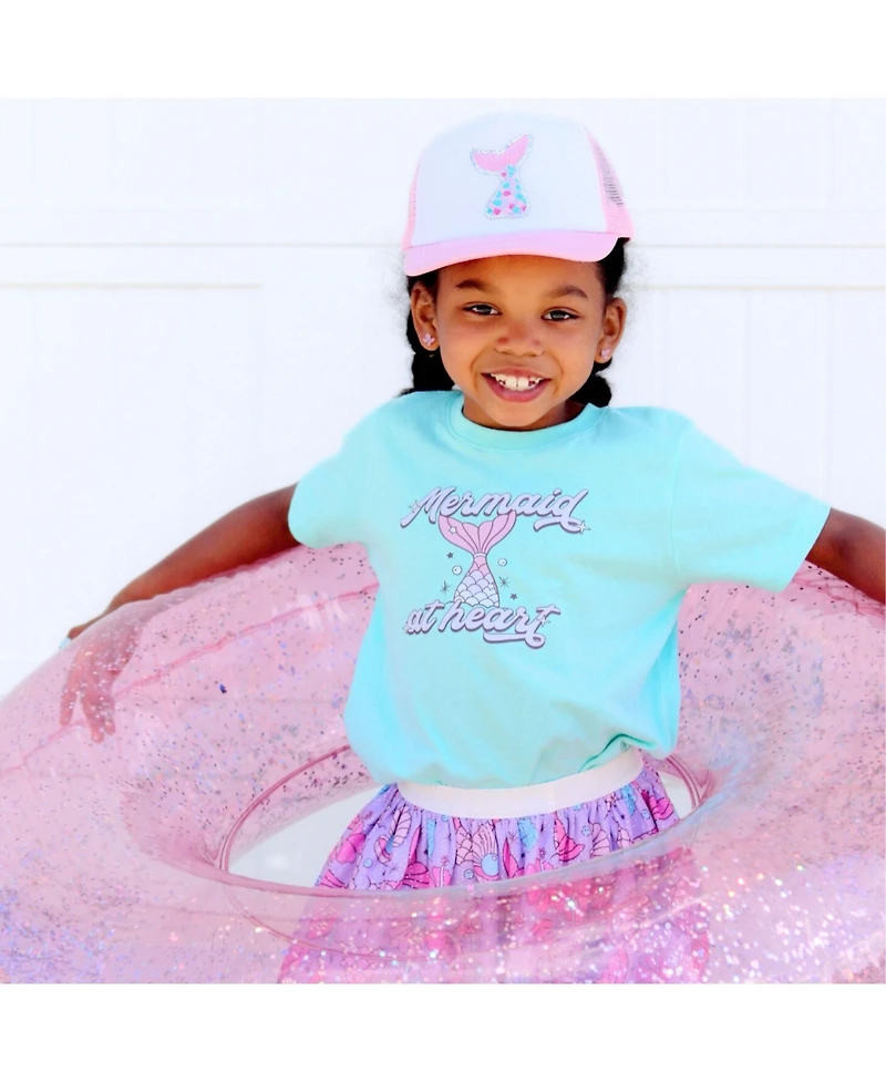 Sweet Wink Girls Mermaid Tail Patch Hat