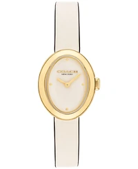 Coach Women's Chalk Sammy Leather Strap Watch 22.5mm
