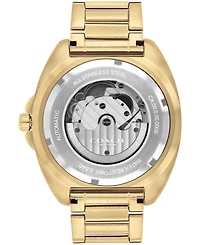 Coach Men's Automatic Gold Charter Stainless Steel Watch 44.5mm