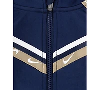 Nike Baby Boys Logo-Taped Pique Coverall