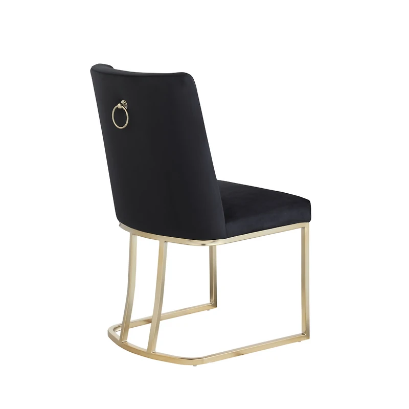 Streamdale Velvet Upholstered Dining Chairs (Set of 2)