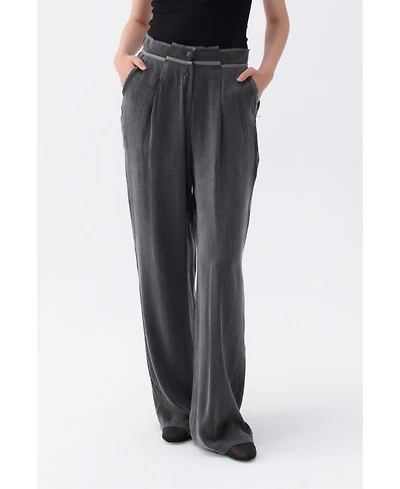 Nocturne Women's Pleated Palazzo Pants
