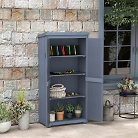 Outsunny Outdoor Storage Cabinet with Waterproof Metal Roof,