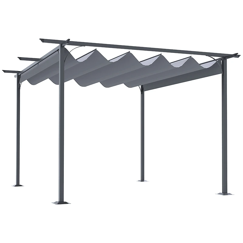Retractable Canopy Patio Pergola for Decks, Patios, and Gardens