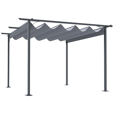 Retractable Canopy Patio Pergola for Decks, Patios, and Gardens