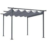 Retractable Canopy Patio Pergola for Decks, Patios, and Gardens