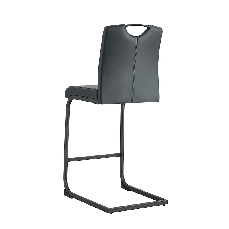 Streamdale Pu Chair Barstool Dining Counter Height Chair Set Of 2