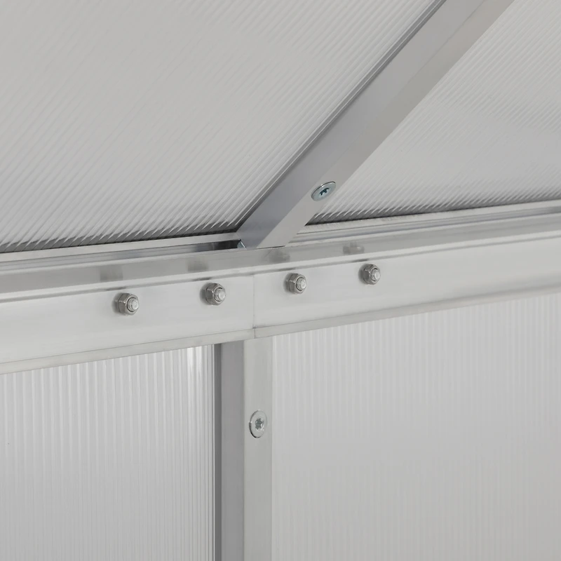 Streamdale Furniture Greenhouse Aluminum, Polycarb, Vent, Door