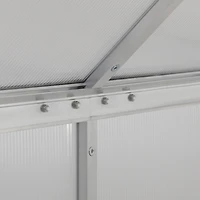 Streamdale Furniture Greenhouse Aluminum, Polycarb, Vent, Door