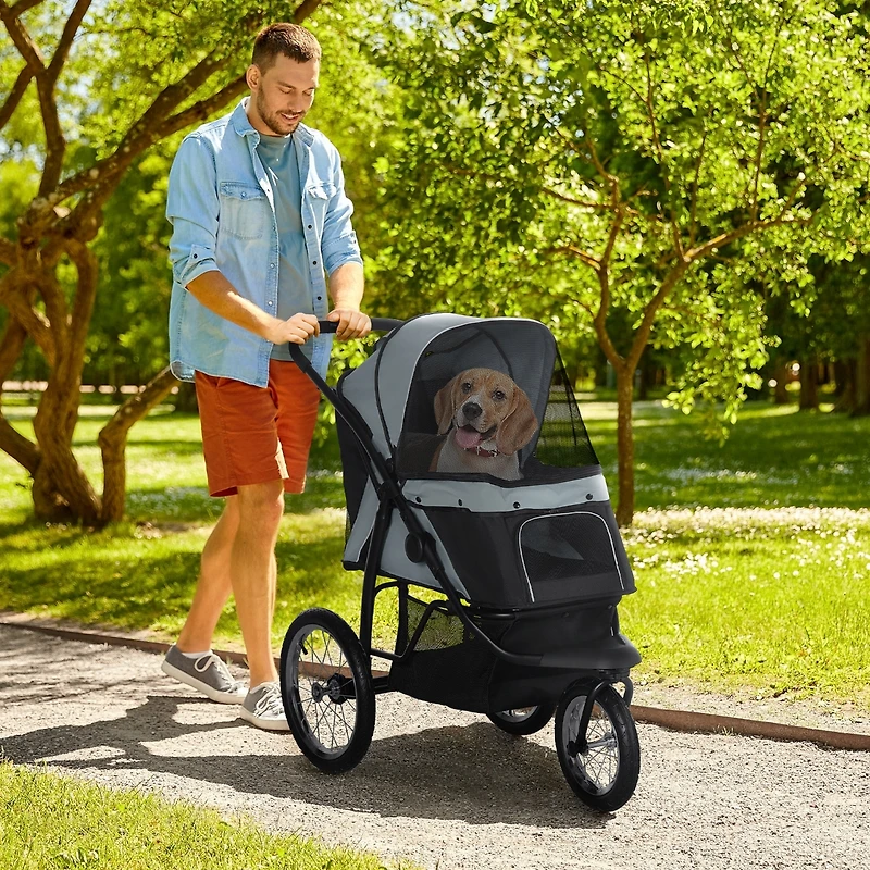 Premium Dog Stroller Smooth Ride, Safe, and Comfortable