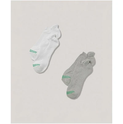 Pact Men's Tabbed Ankle Socks 2-Pack Made With Organic Cotton