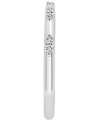 Diamond Mini Cluster Stack Band (1/6 ct. t.w.) 10k White Gold, Created for Macy's