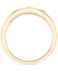 Diamond Tri-Bezel Openwork Ring (1/6 ct. t.w.) 10k Gold, Created for Macy's
