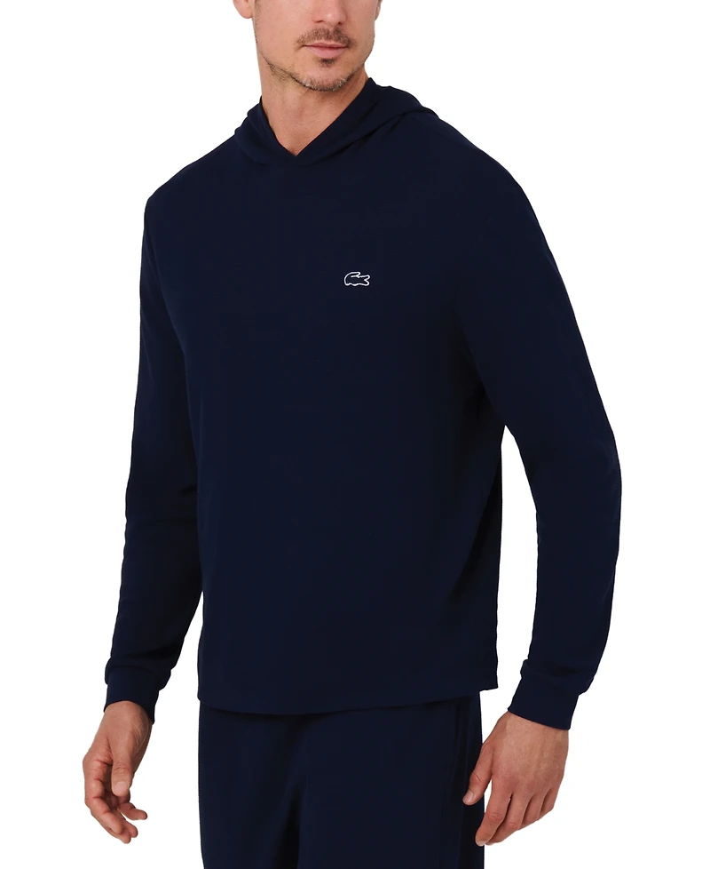 Lacoste Men's Thermal Sleep Waffle Hoodie