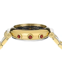 Ferragamo Women's Swiss Chronograph Ora Gold Ion Plated Stainless Steel Bracelet Watch 40mm