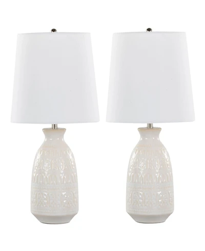 Lumisource Claudia 20" Contemporary Ceramic Accent - Set of 2 Lamp