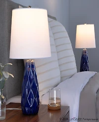 Lumisource Hex 20" Contemporary Ceramic Accent - Set of 2 Lamp