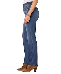 Democracy Petite "Ab"solution Straight-Leg Jeans