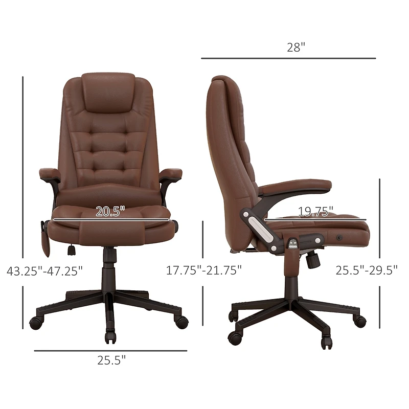 Homcom High-Back Vibration Massage