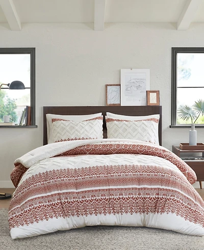 Ink+Ivy Mila Chenille 3-Pc. Duvet Cover Set, Full/Queen