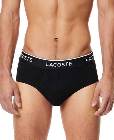 Lacoste Men's 3pk. Regular-Fit Stretch Logo Band Briefs