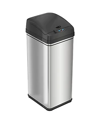 iTouchless Stainless Steel Sensor Trash Can with AbsorbX Odor Filter 13 Gallon Silver