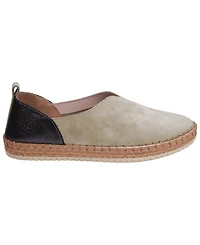 Cools 21 Women's Paisley Two Tone Suede Slip-On Flats