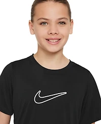 Nike Big Girls' One Fitted Dri-fit Short-Sleeve Top