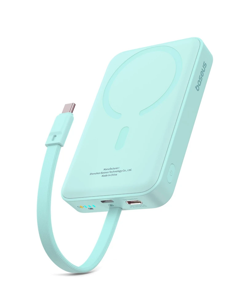 Baseus 10000mAh Magnetic Power Bank 30W MagSafe Portable Charger, Yellow