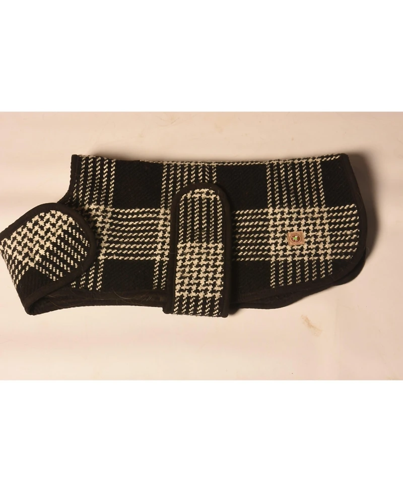 Chilly Dog Xl Black & White Dog Blanket Coat