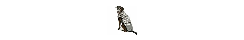 Chilly Dog Silver Alpaca Fairisle Dog Sweater