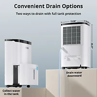 150 Pint 7,000 Sq. Ft Energy Star Dehumidifier for Extra Large Rooms & Basements