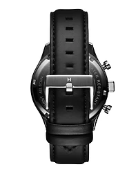 Mvmt Men's Airhawk Black Leather Strap Watch 42mm