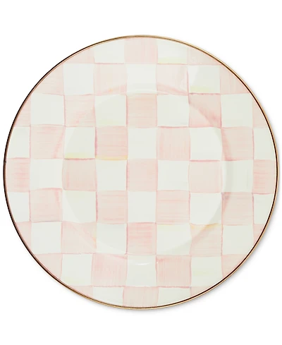 Mackenzie-Childs Rosy Check Dinner Plate