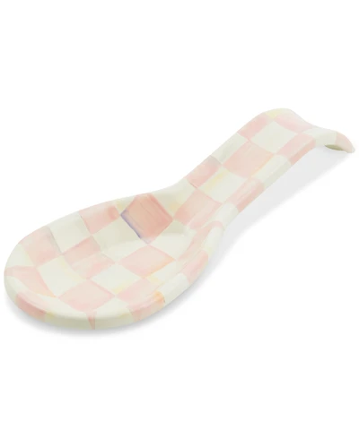 Mackenzie-Childs Rosy Check Spoon Rest