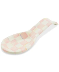 Mackenzie-Childs Rosy Check Spoon Rest