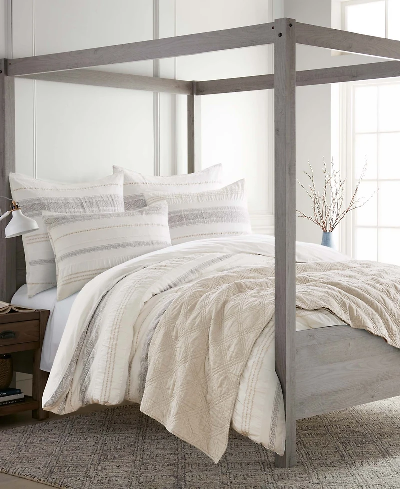 Levtex Pickford Tribal Stripe 3-Pc. Duvet Cover Set, Full/Queen