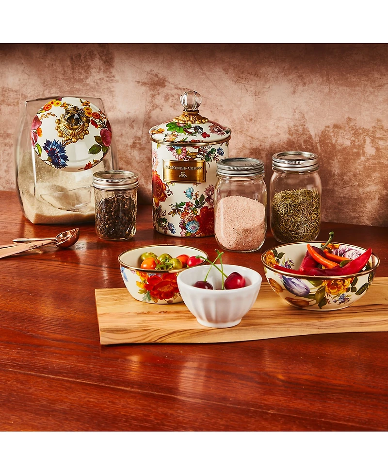 Mackenzie-Childs White Flower Market Everyday Bowl, 16-oz.