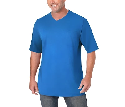 KingSize Tall Shrink-Less Lightweight V-Neck Pocket T-Shirt